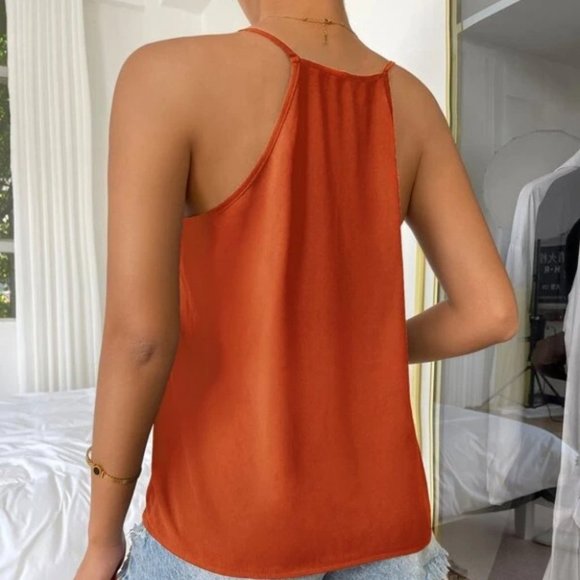 Leopard Print Cami Top - orange - Picture 6 of 6